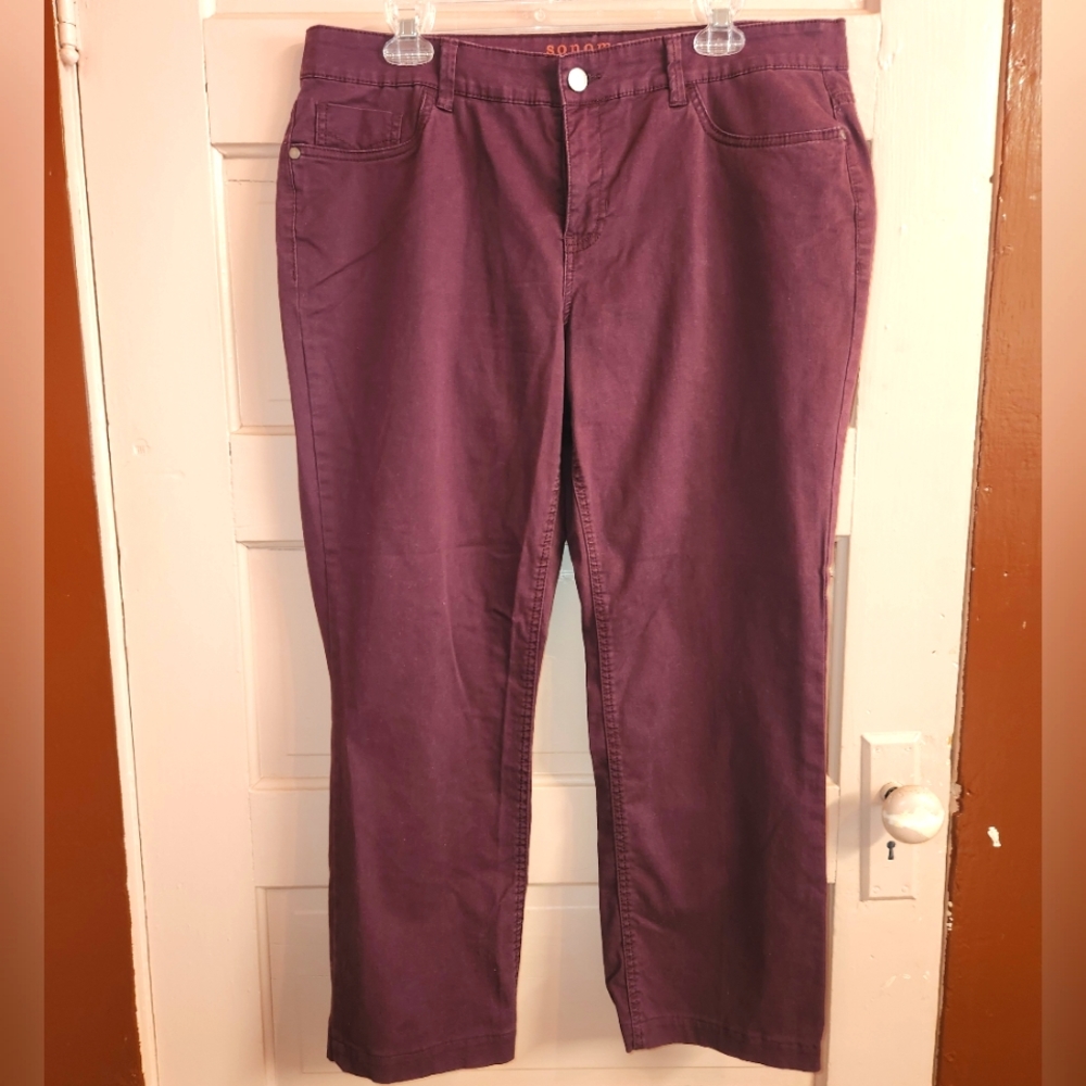 Sonoma Women's Jeans Maroon